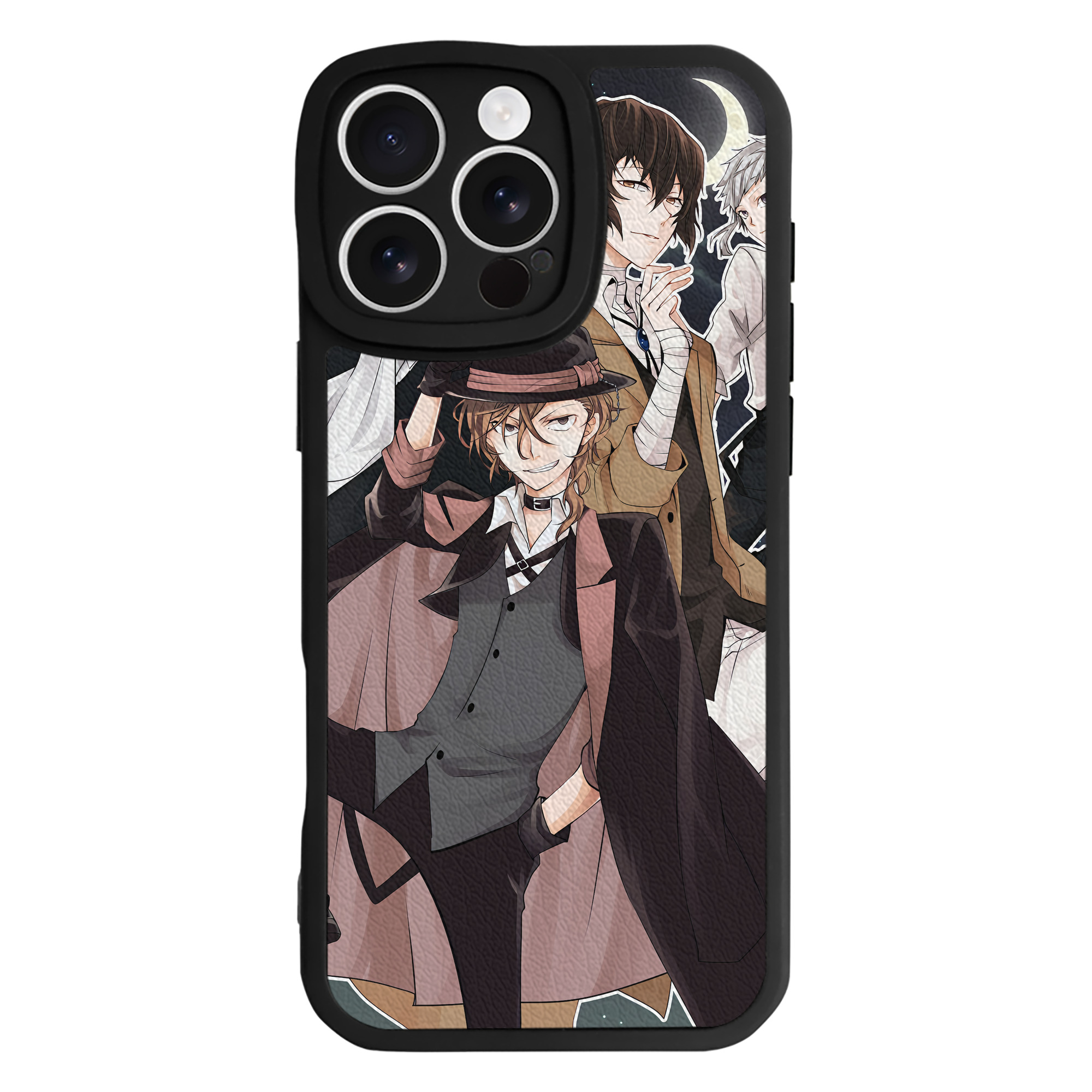 （画像用） 文豪ストレイドッグス Bungo Stray Dogs 【iPhone 16シリーズ対応】シリコンスマホケース（レザー調） 材質：シリコン